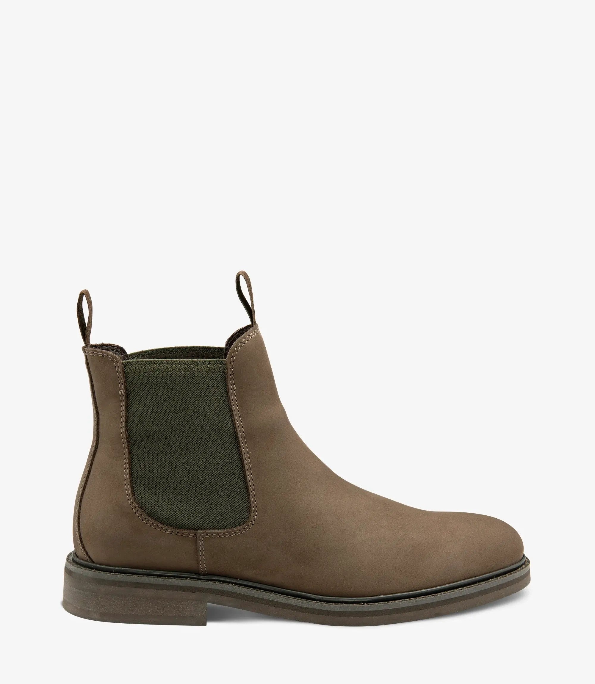 Loake Ducksworth Brown Oiled Nubuck Waterproof Chelsea Boots for Men