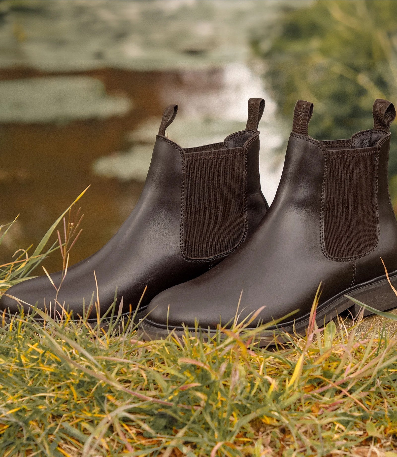 Loake Ducksworth Dark Brown Waterproof Chelsea Boots for Men
