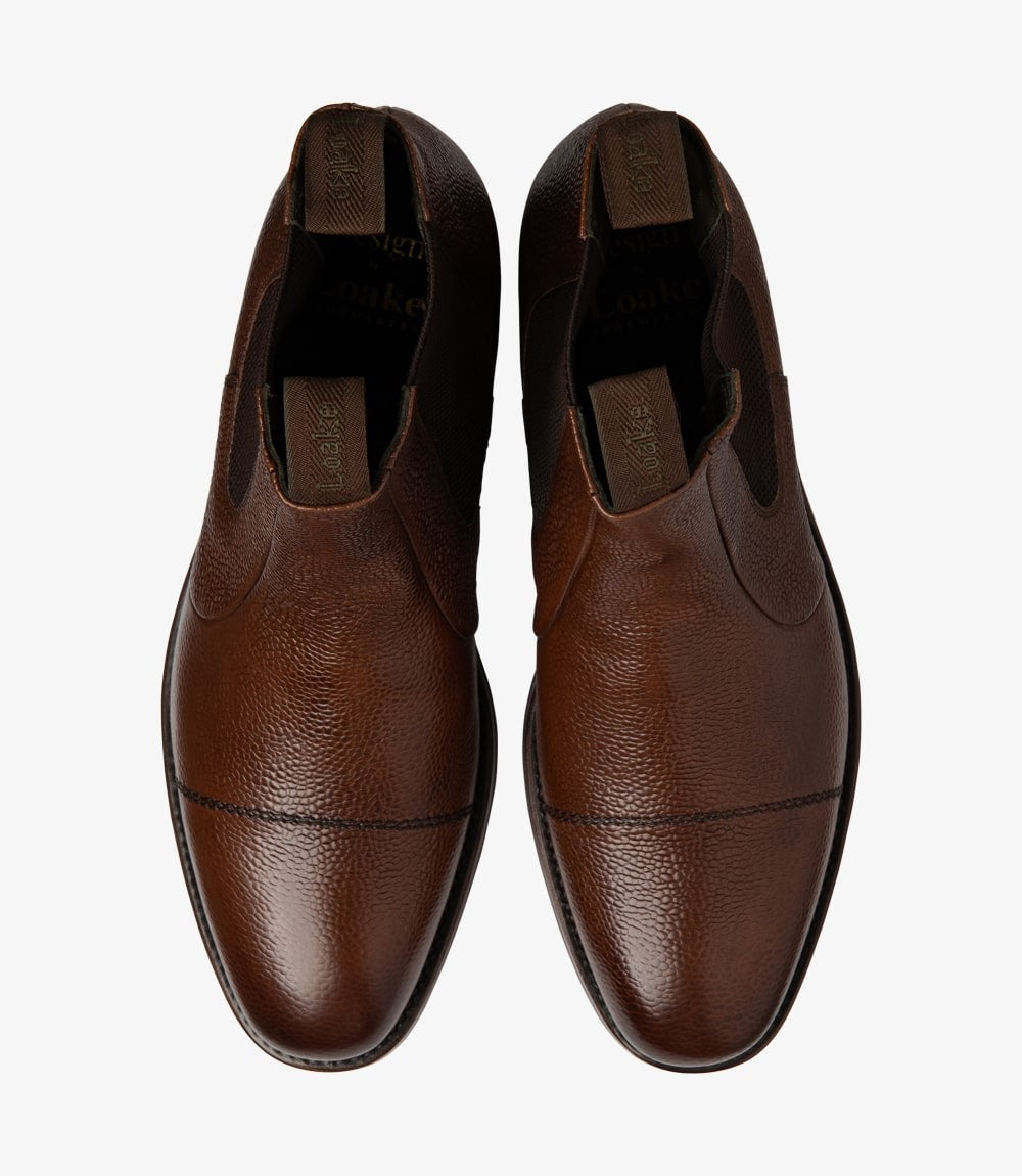 Loake Newbury Dark Brown Grain