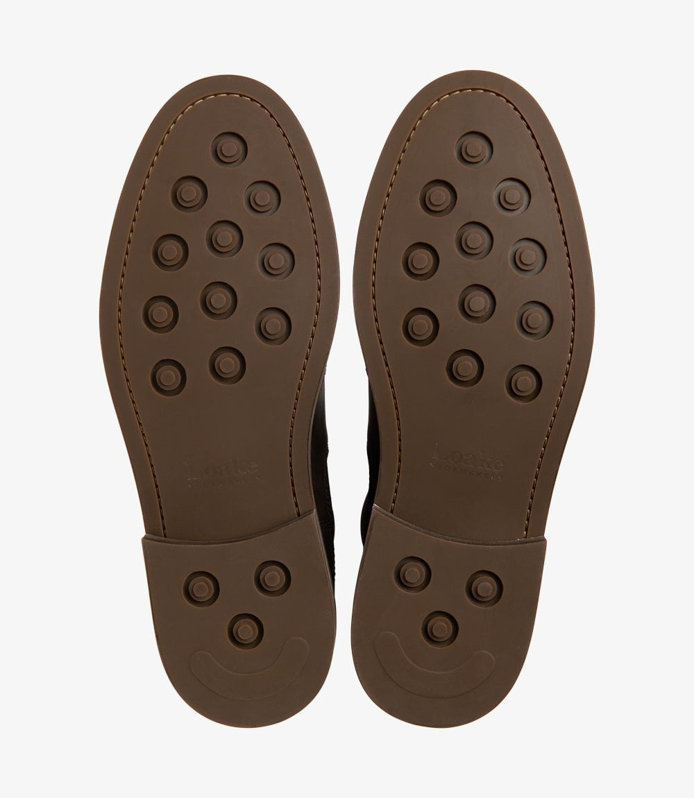 Loake Davy Brown Oiled Nubuck Chelsea Boots Sole Detail