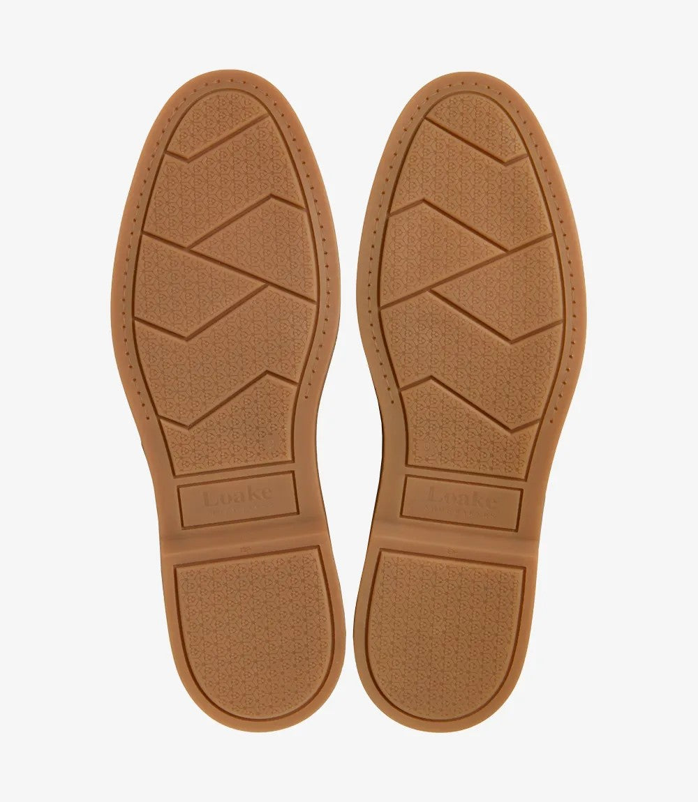Loake Amalfi Chocolate Brown Suede Chukka Boots Sole Detail