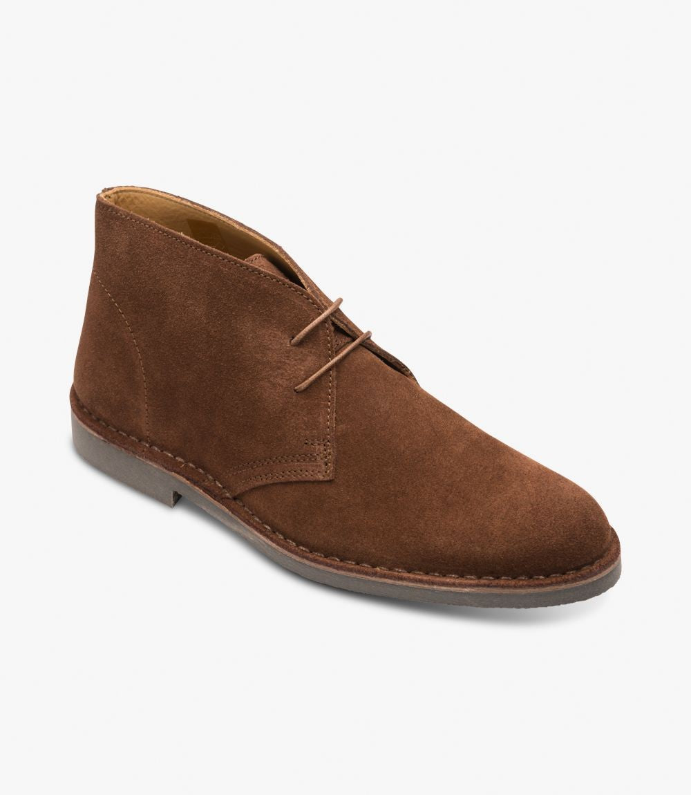 Loake Sahara Dark Brown Suede Chukka Boots for Men