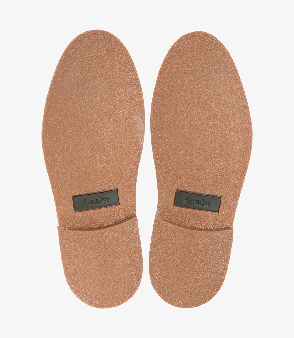 Loake Sahara Dark Brown Suede Chukka Boots Sole Detail