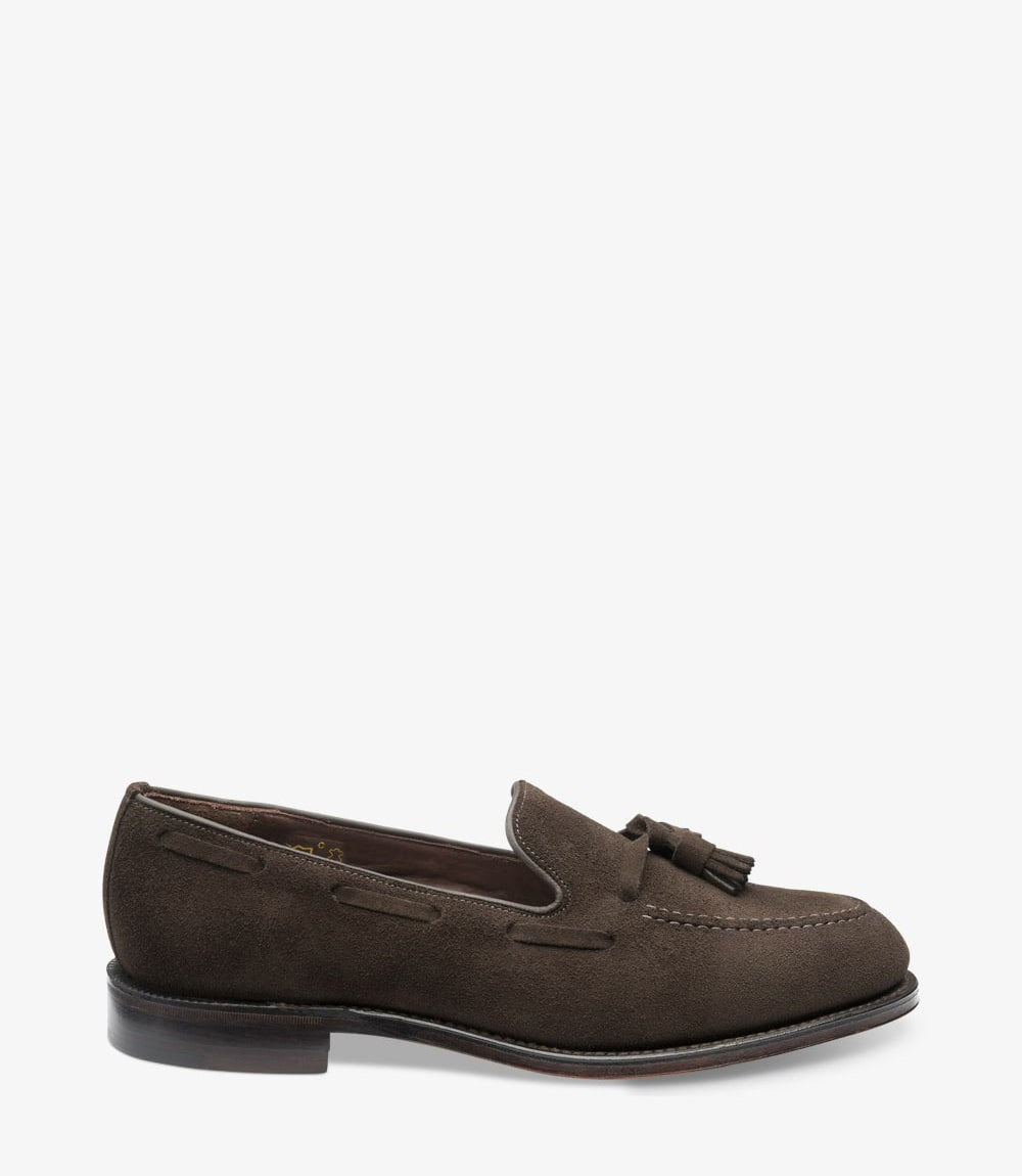 Loake Russell Chocolate Brown Suede