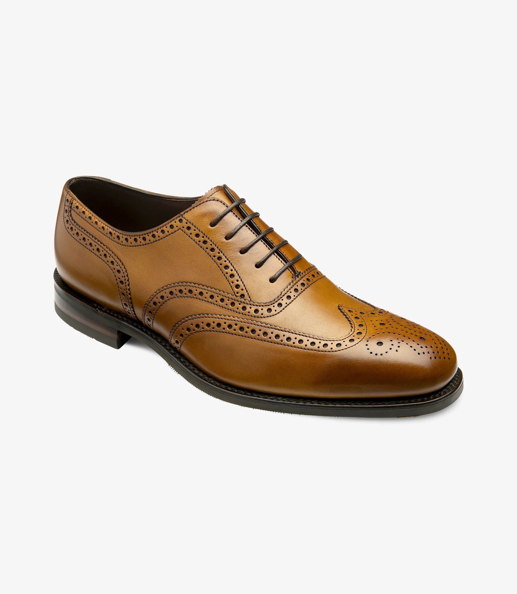 Loake Tan Full Brogues Shoes Buckingham