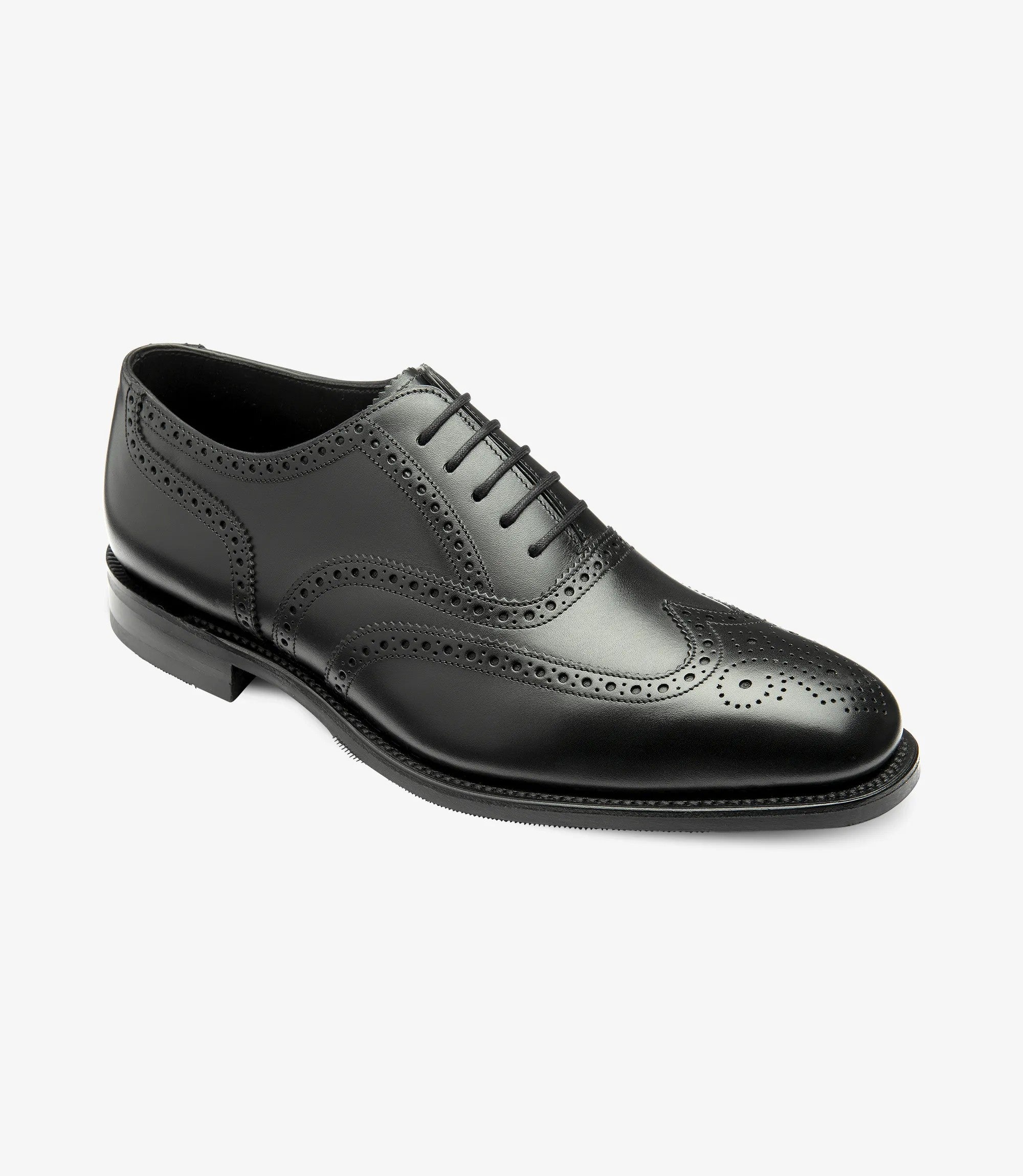 Loake Black Full Brogues Buckingham