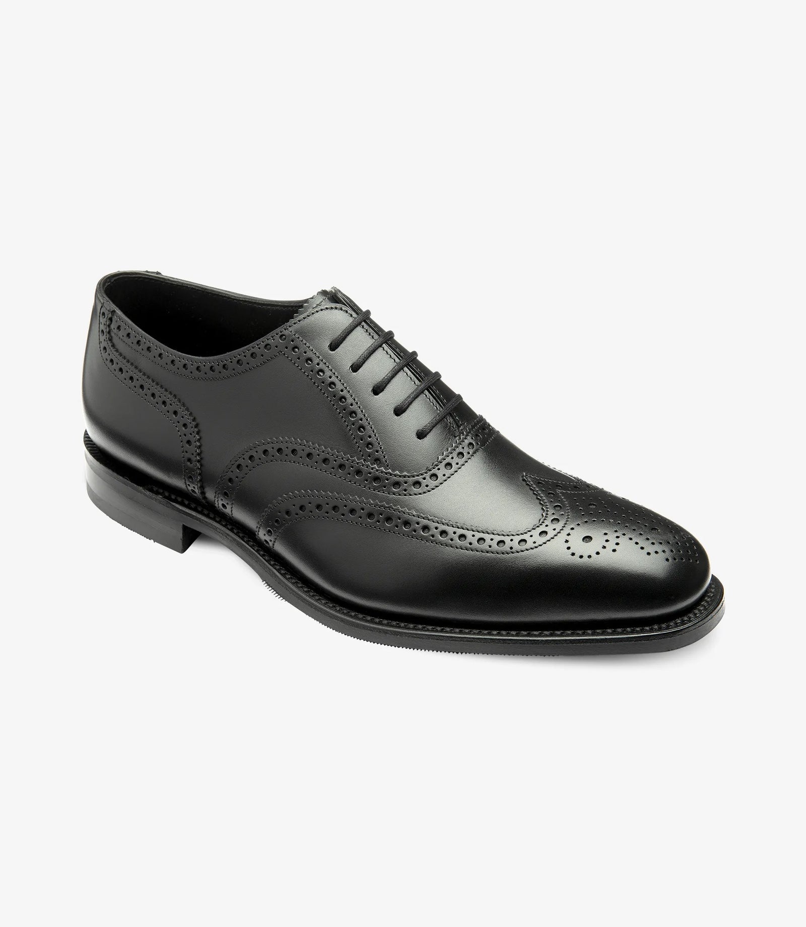 Loake Black Full Brogues Buckingham