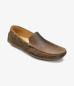 Loake Donington Brown Nubuck Driving Loafers Front View