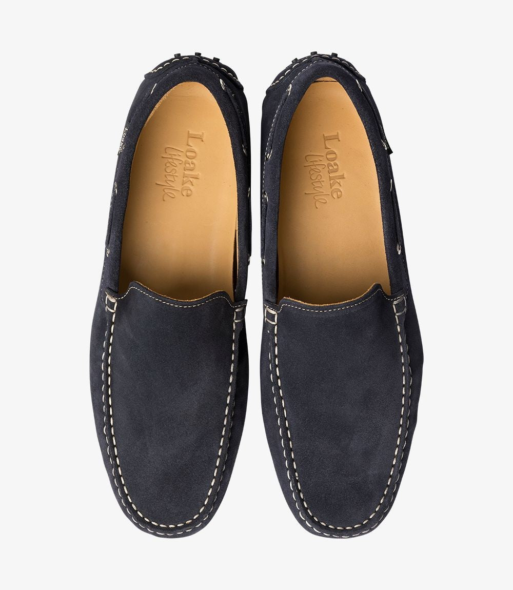Loake Donington Navy Suede
