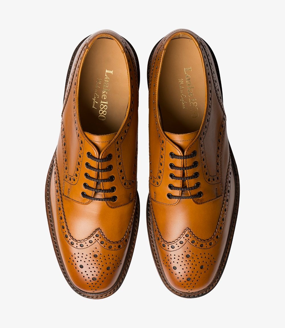 Loake Tan Classic Brogues Leather Sole Chester