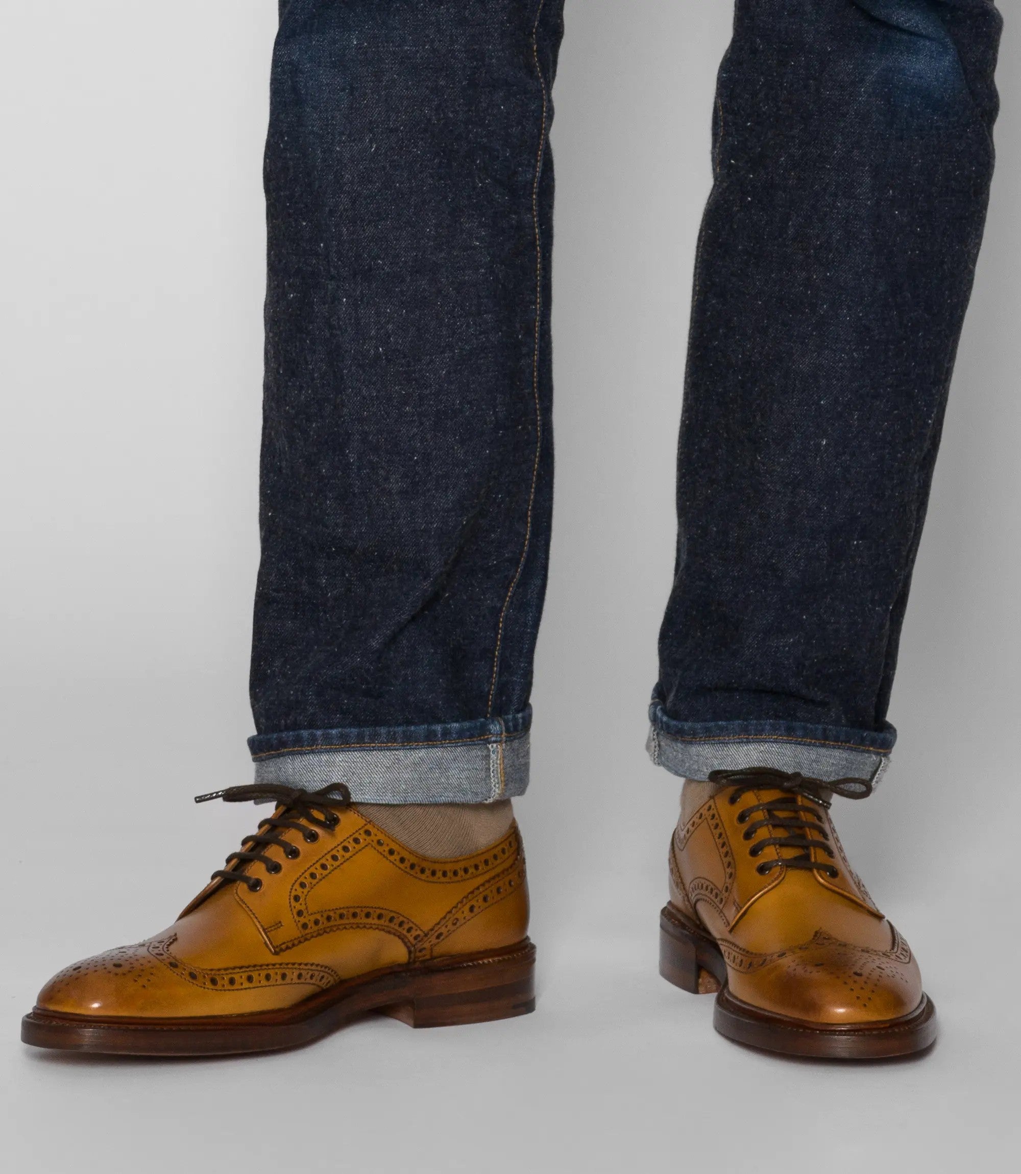 Loake Tan Classic Brogues Leather Sole Chester