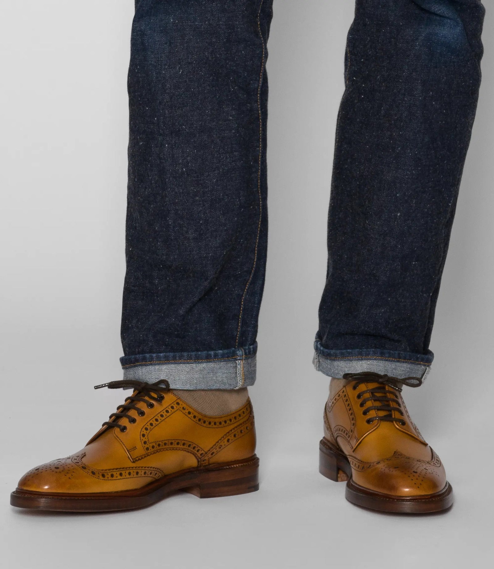 Loake Tan Classic Brogues Leather Sole Chester
