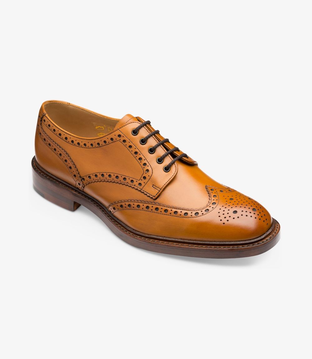 Loake Tan Classic Brogues Leather Sole Chester