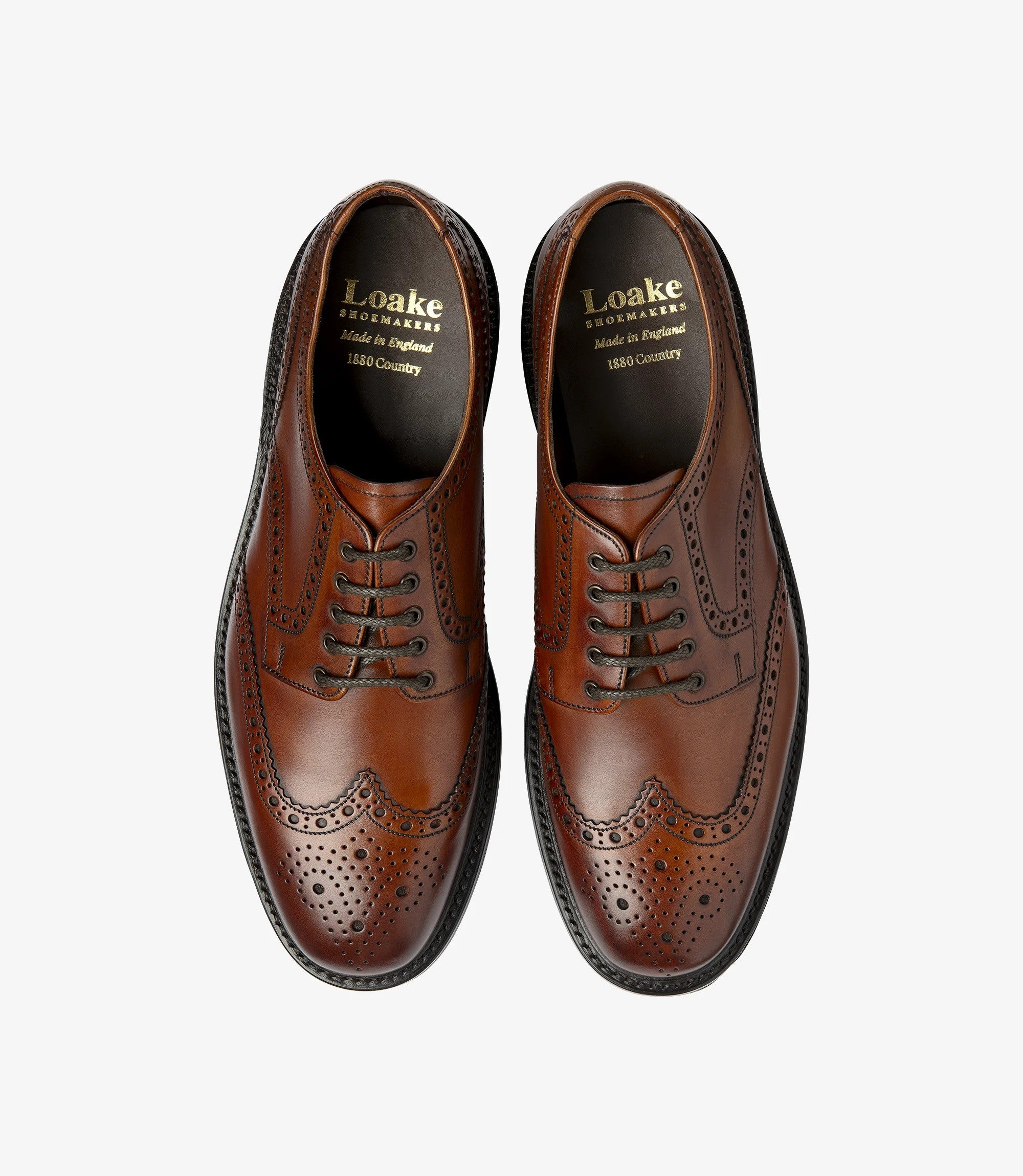 Loake Classic Brogues Shoe Mahogany Chester