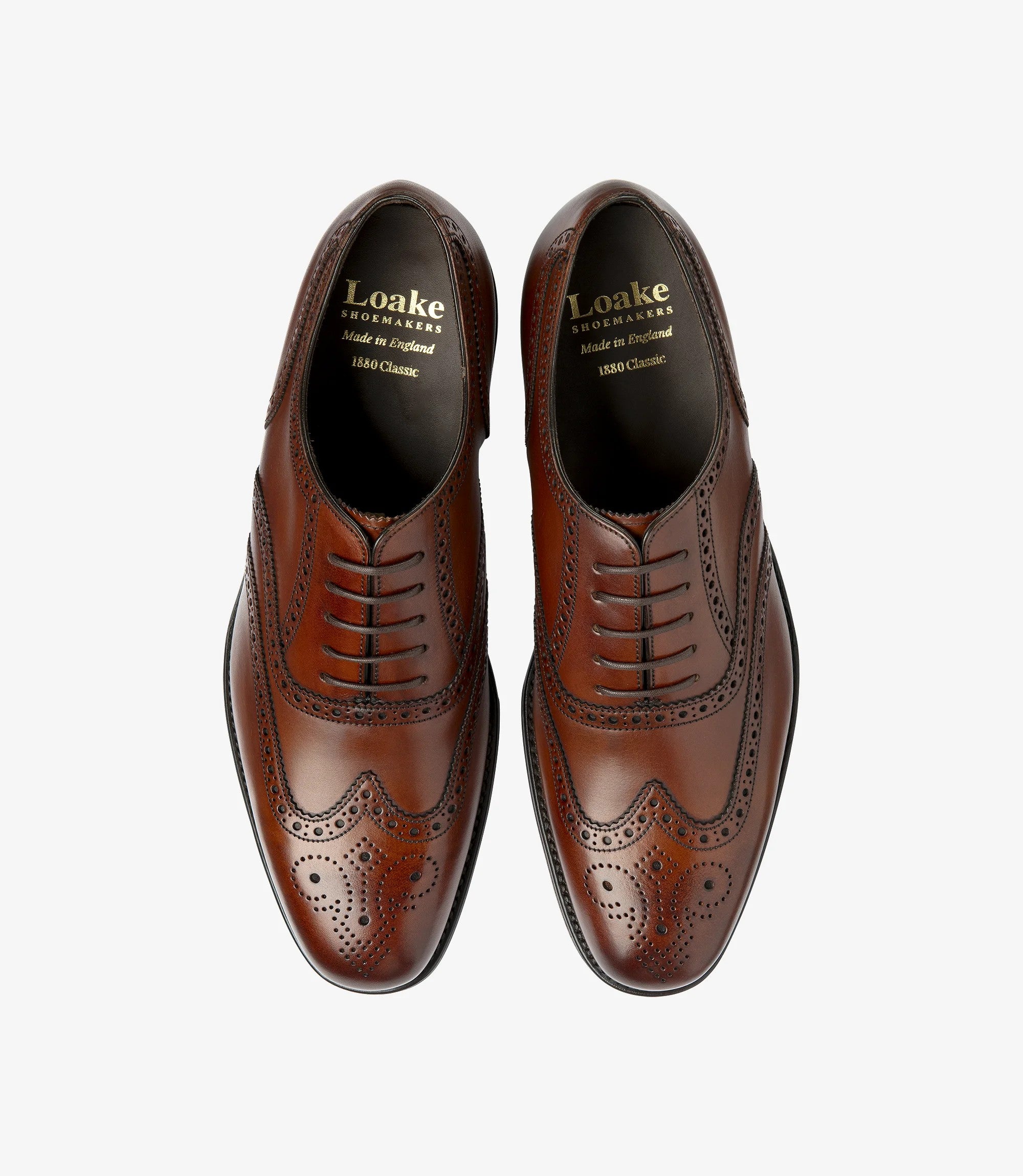 Loake Brown Brogue Classic Shoe Buckingham