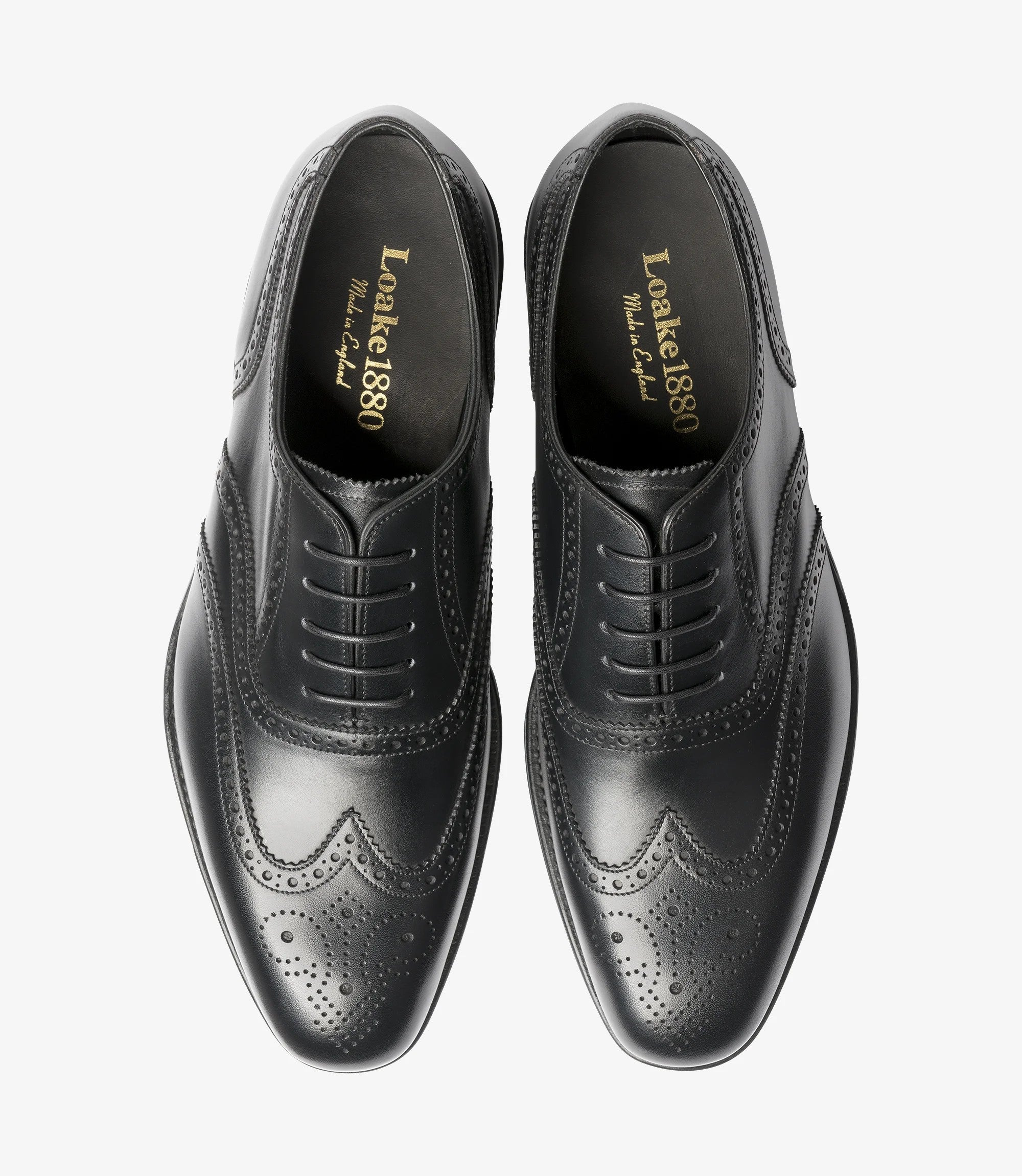 Loake Black Classic Brogues Shoe Buckingham