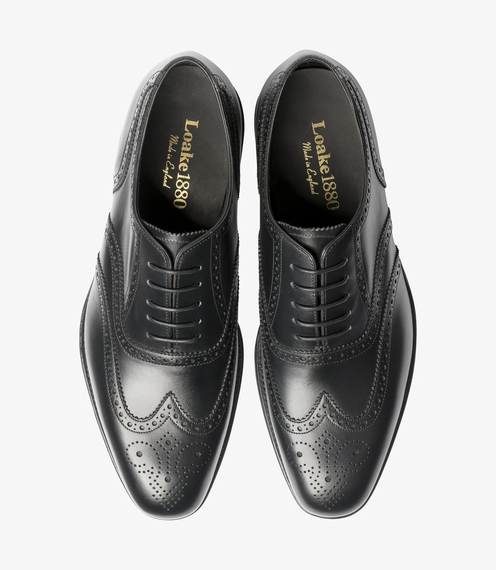 Loake Black Classic Brogues Shoe Buckingham