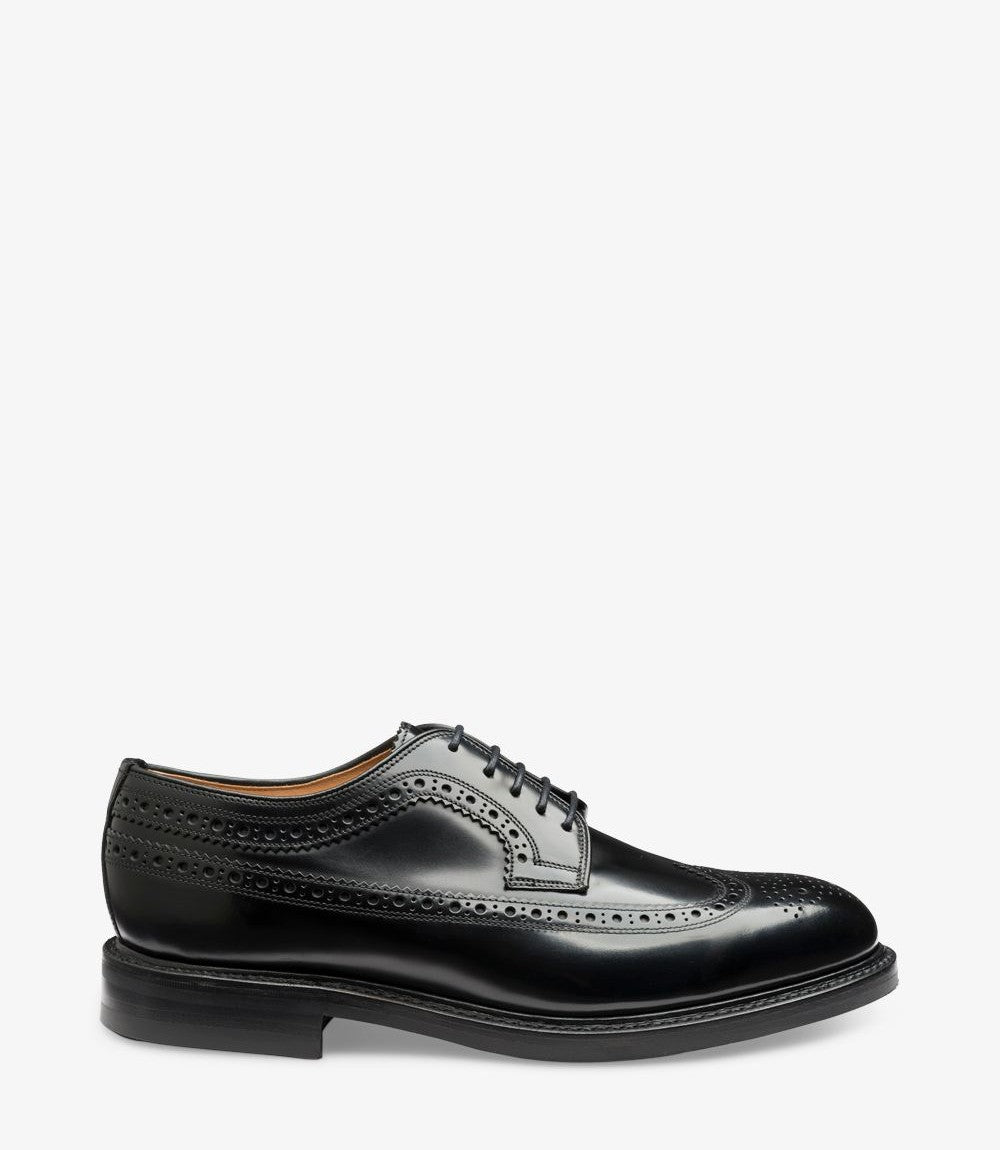 Loake Professional Black Rubber Sole Souvereign