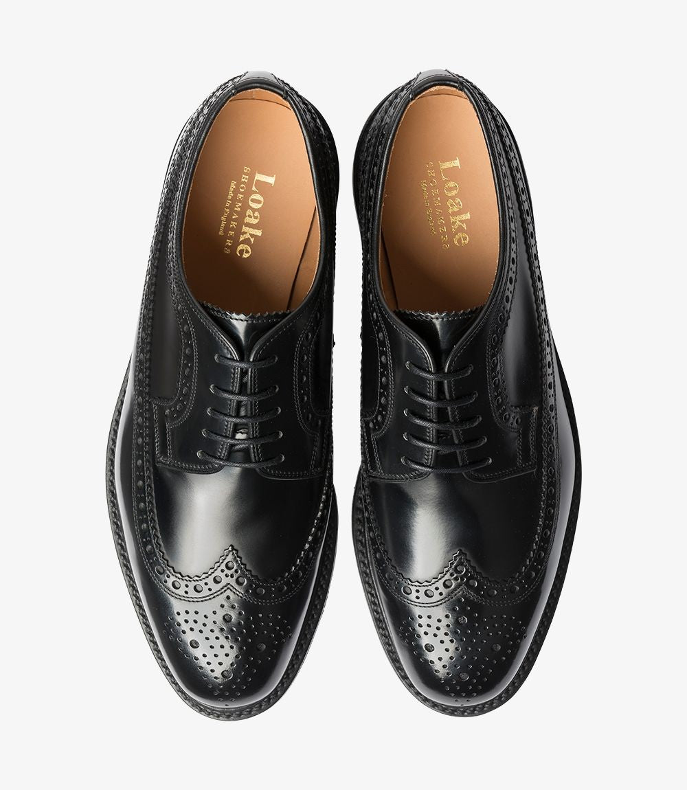 Loake Professional Black Rubber Sole Souvereign