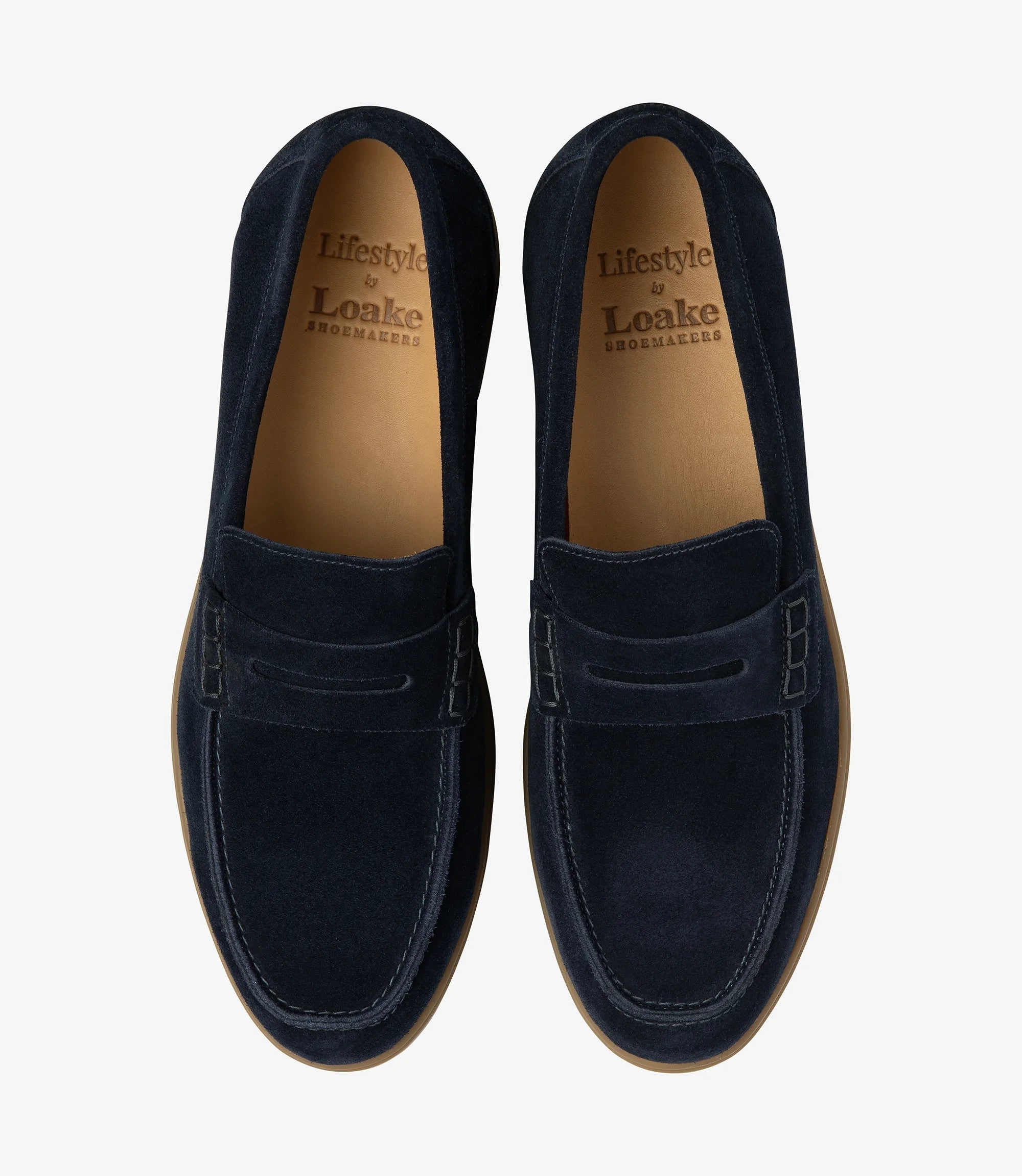 Loake Lucca Navy Suede