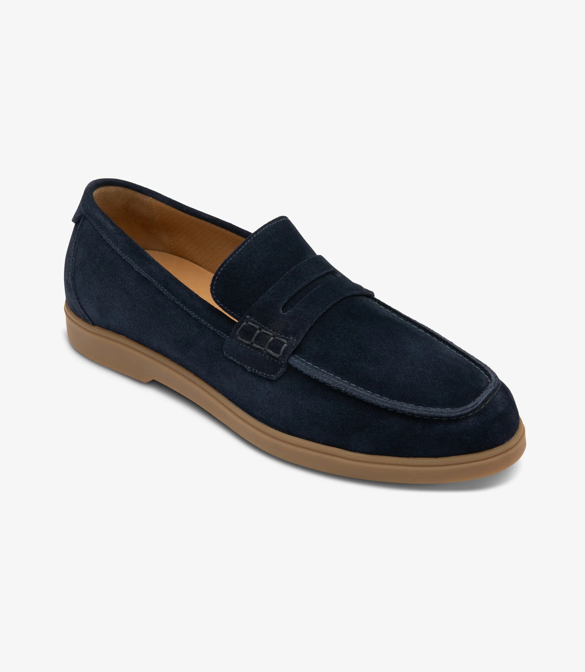 Loake Lucca Navy Suede