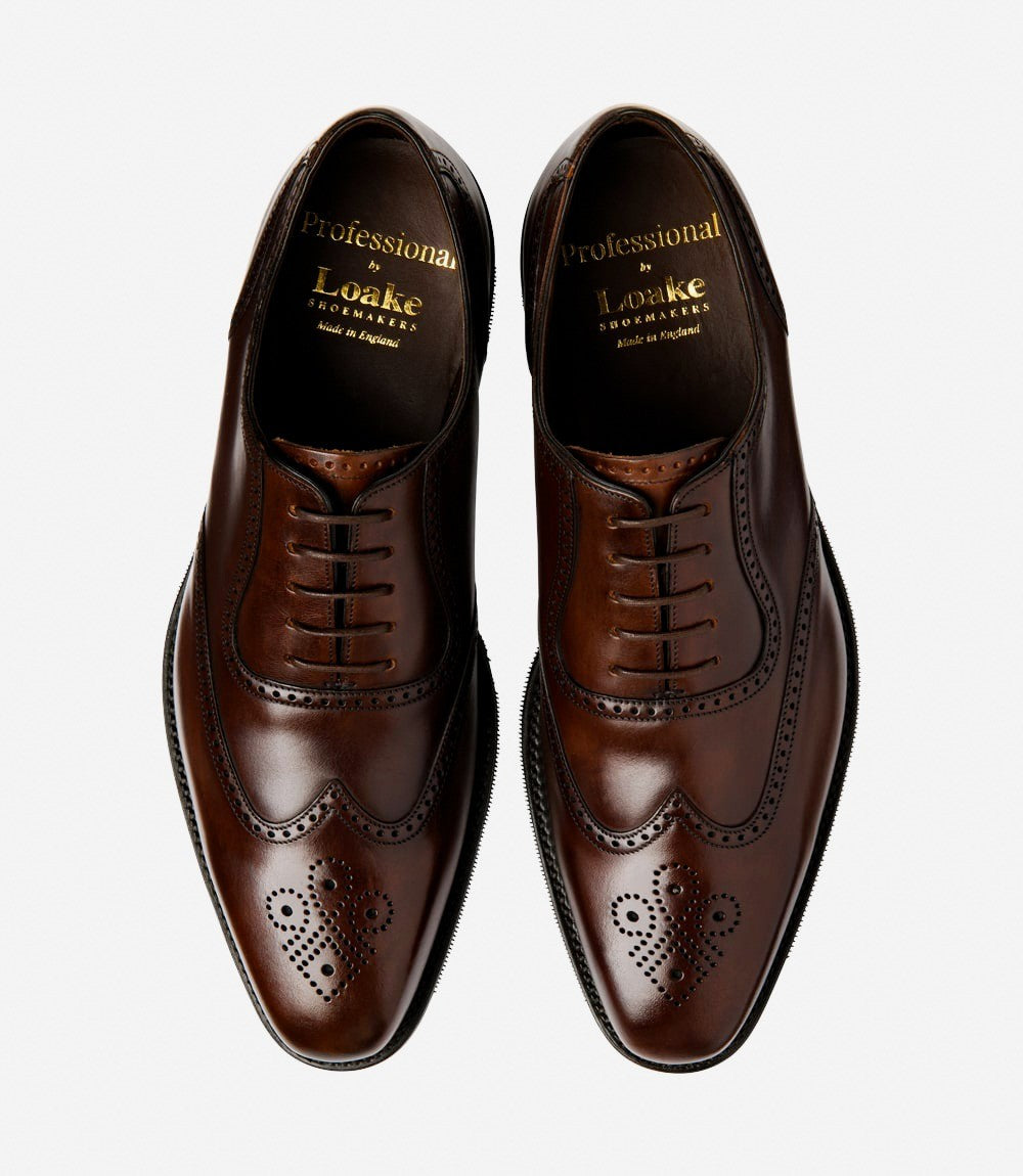Loake Professional  Dark Brown Shoes Tay