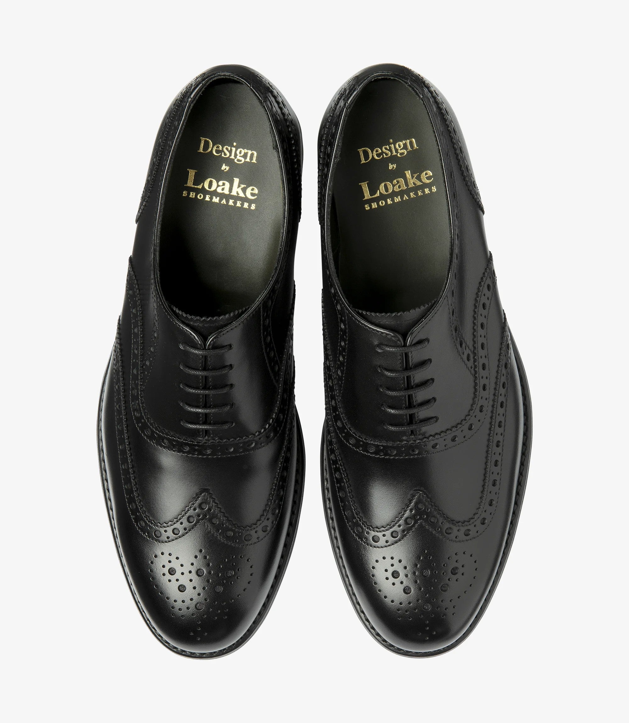 Loake Classic Men Black Shoes Hepworth