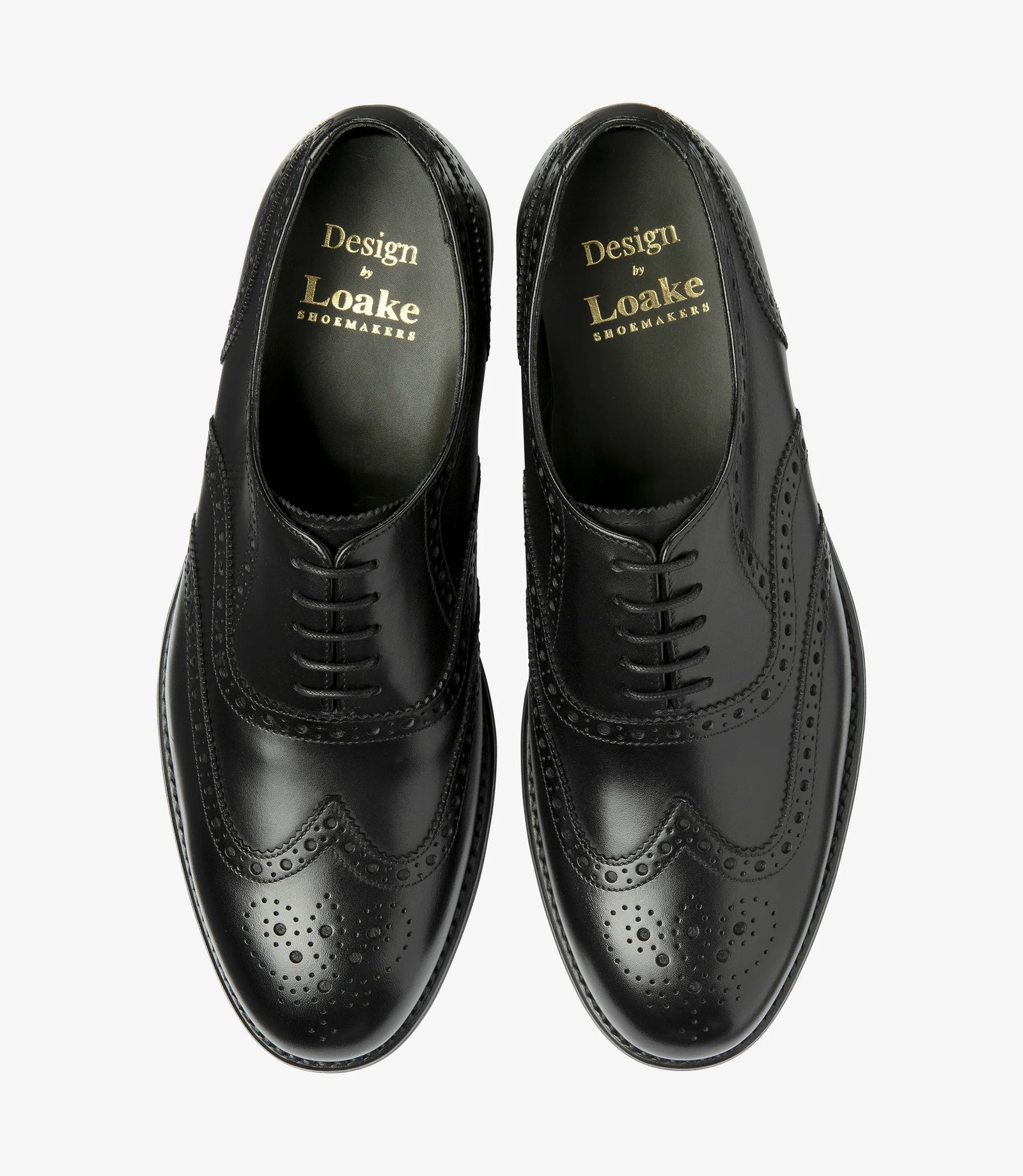 Loake Classic Men Black Shoes Hepworth