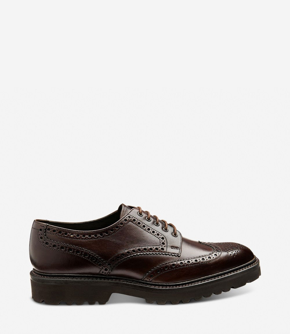 Loake Classic Dark Brown Brogues Shoes Perseus