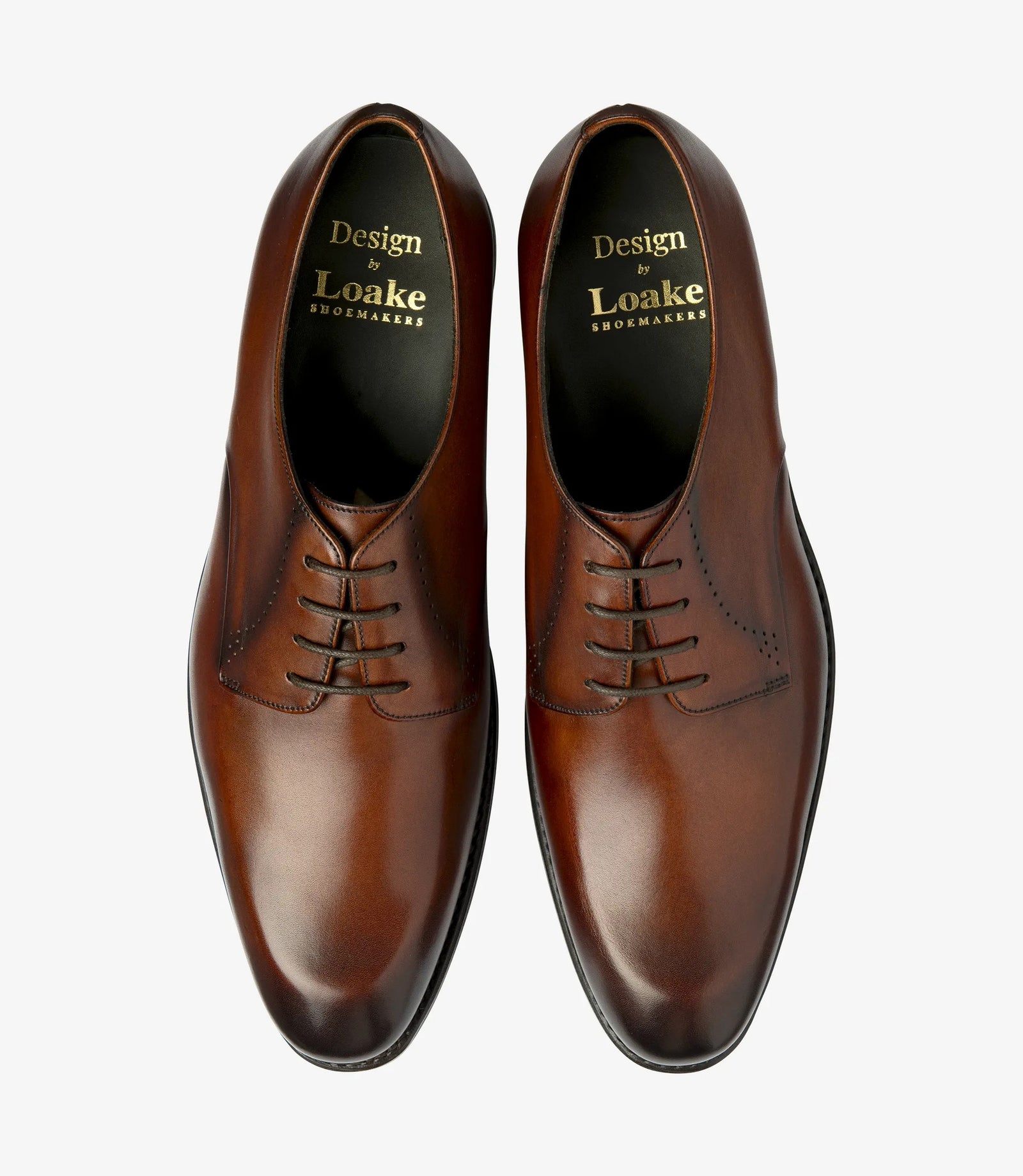 Men Loake Plain Toe Patina Shoes  Gosling