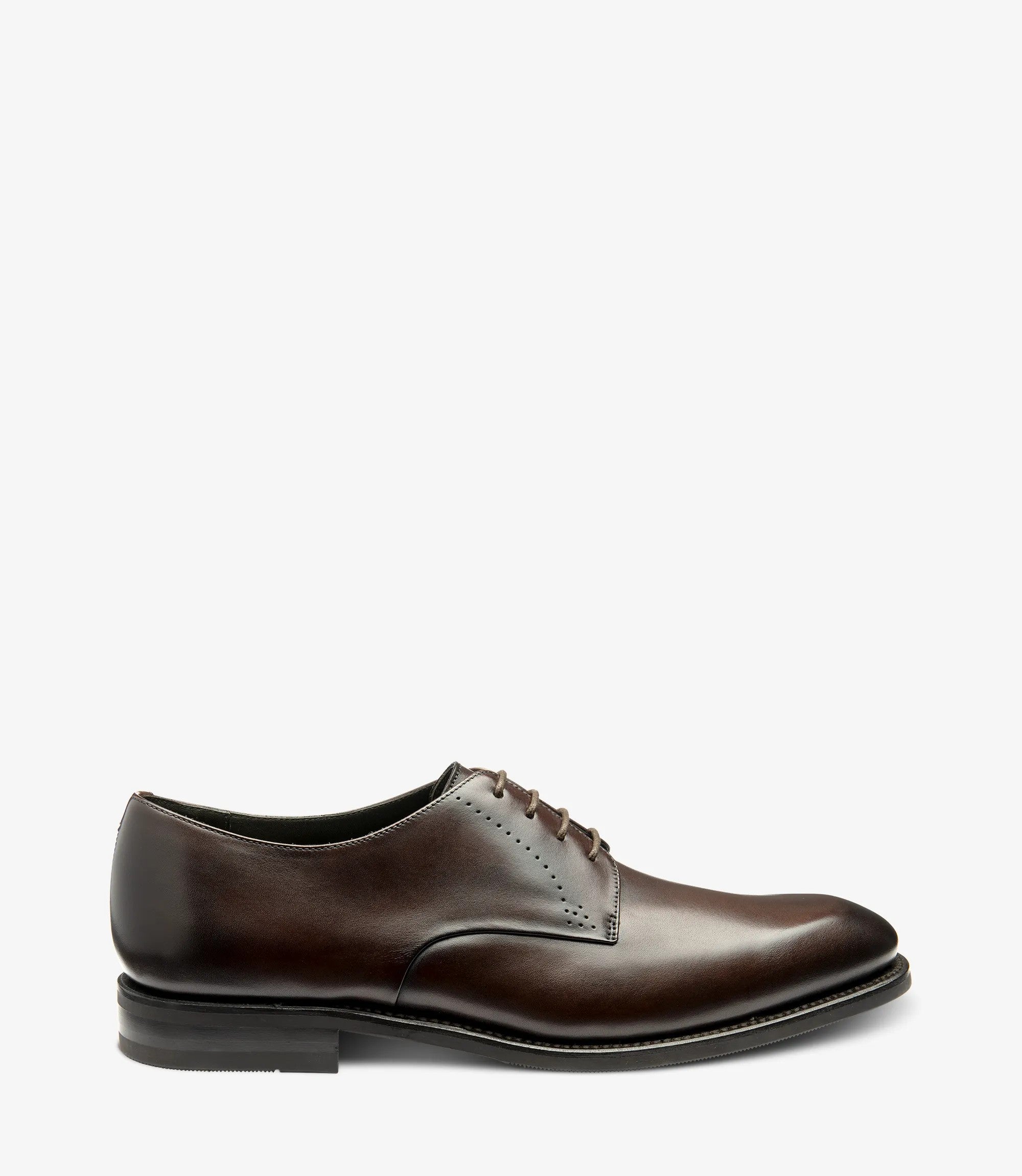 Men Loake Patina Classic Shoes Dark Brown Gosling