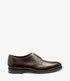 Men Loake Patina Classic Shoes Dark Brown Gosling