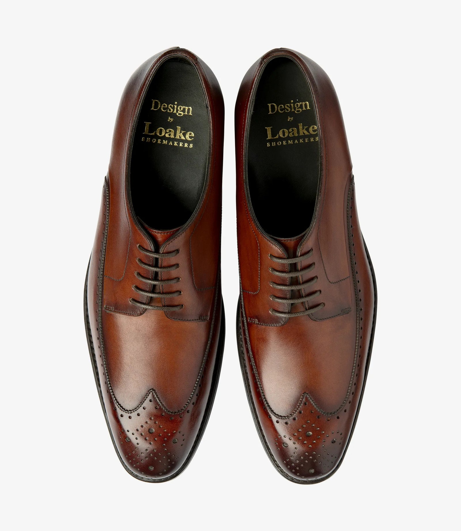 Men Loake Classic fine line brogue Shoe Bale