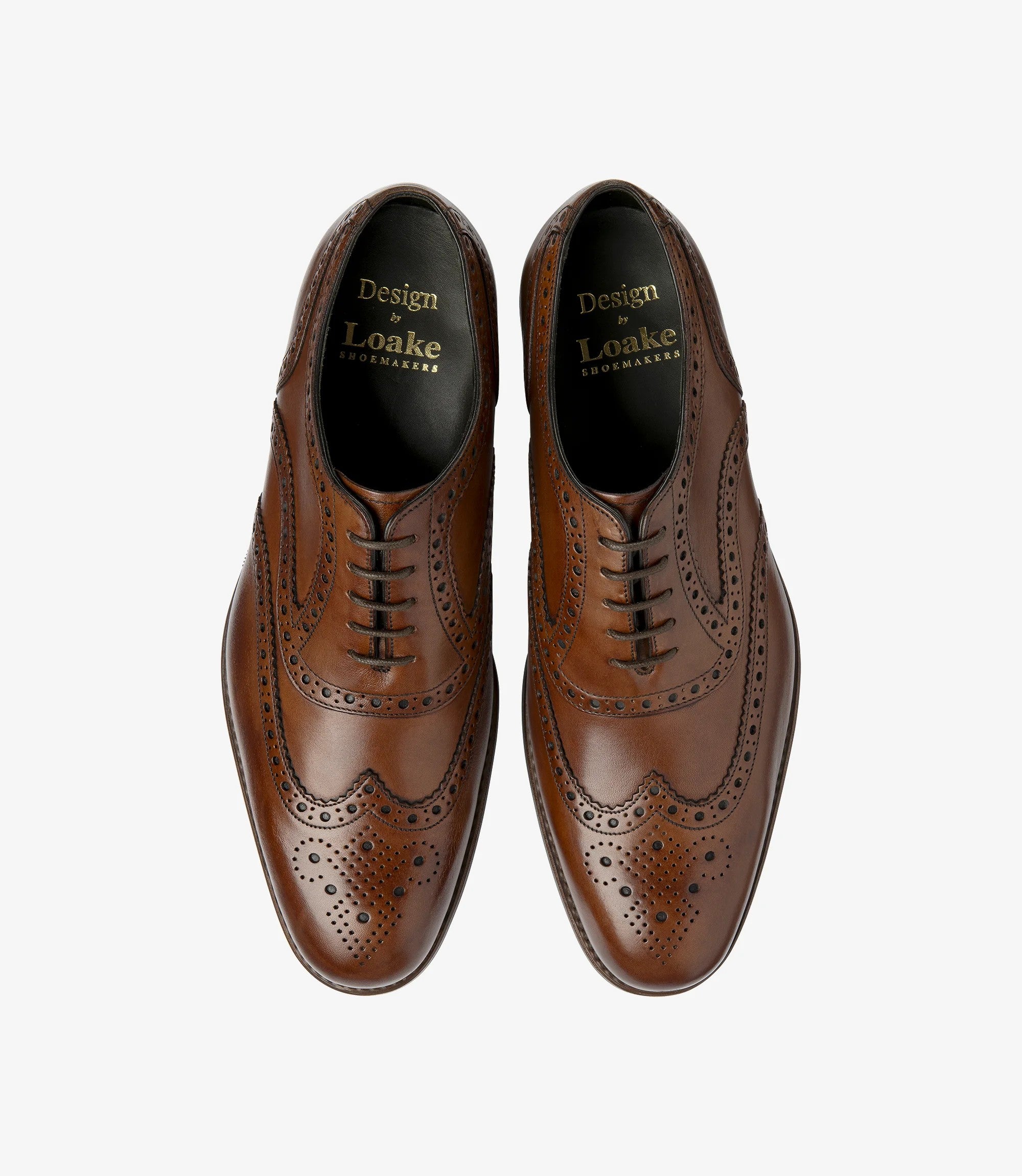 Men Loake Classic Cedar Brown Formal Shoes Kerridge