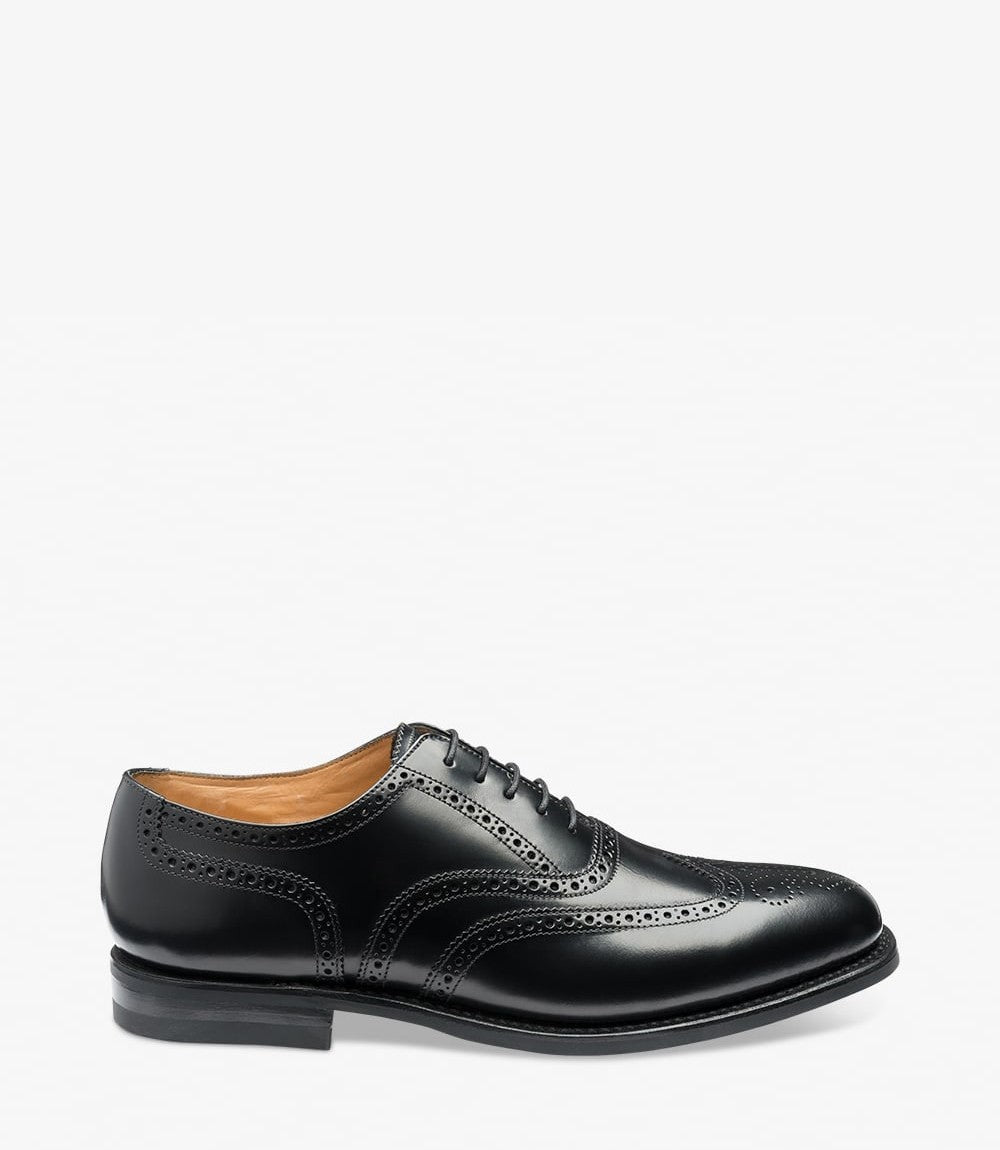 Men Loake Black Classic Shoe 302