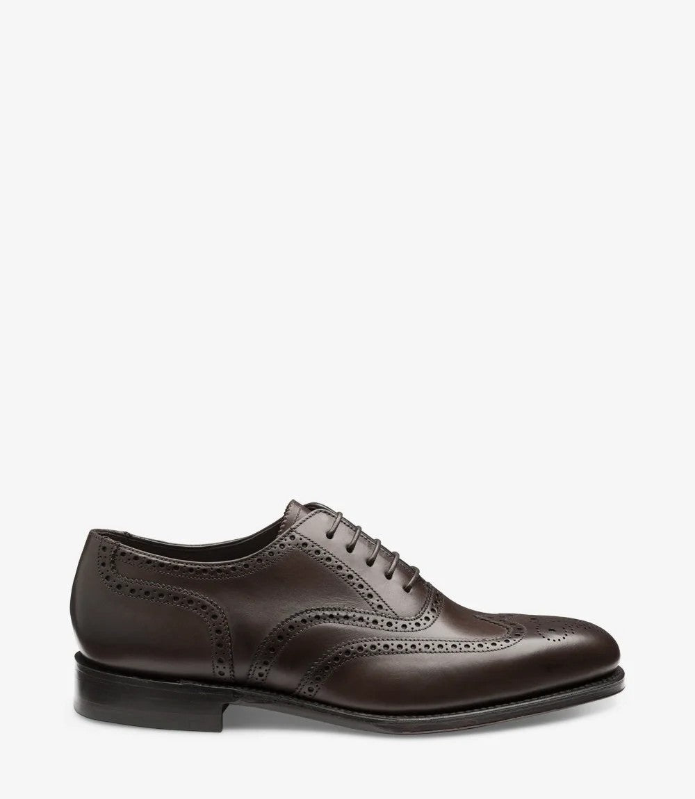 Men Loake Classic Dark Brown Formal Shoes 6018