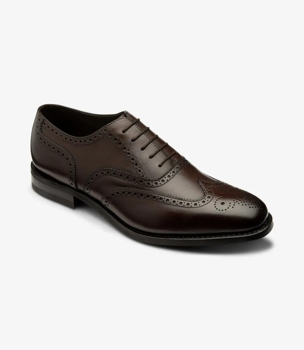 Men Loake Classic Dark Brown Formal Shoes 6018