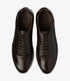 Loake Bannister Dark Brown Leather Sneakers Top View