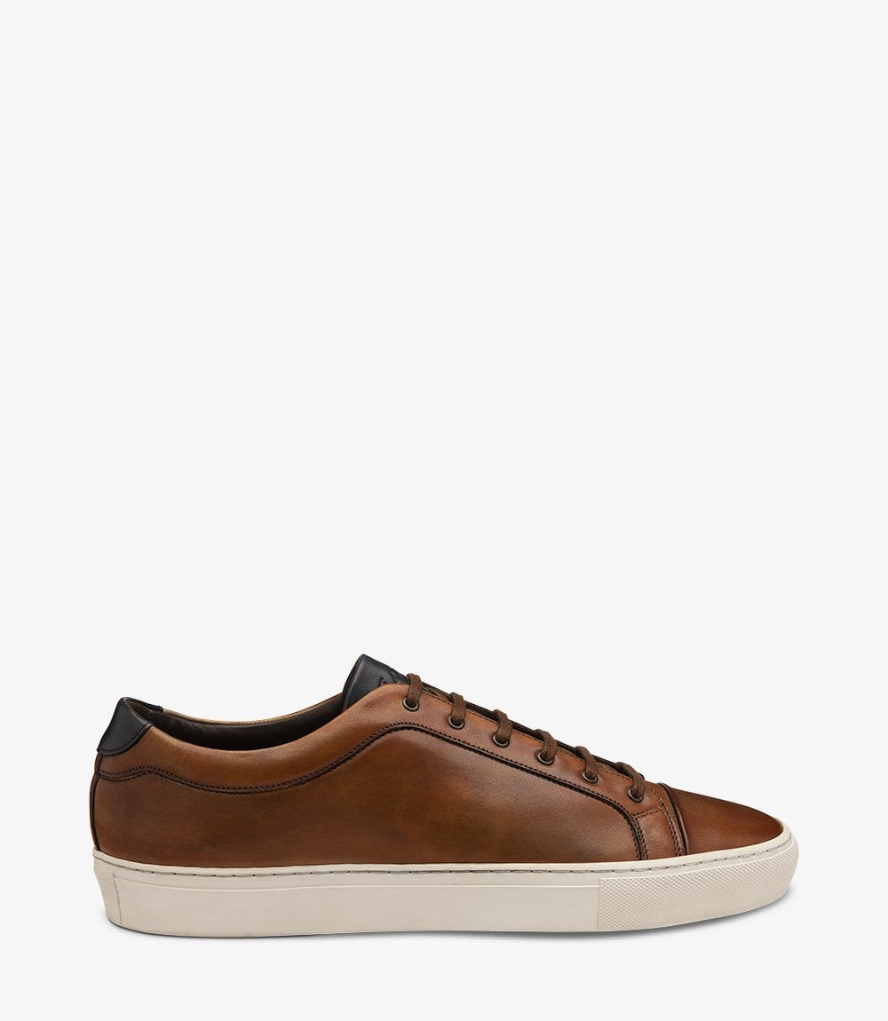 Loake Dash Chestnut Brown Leather Sneakers for Men