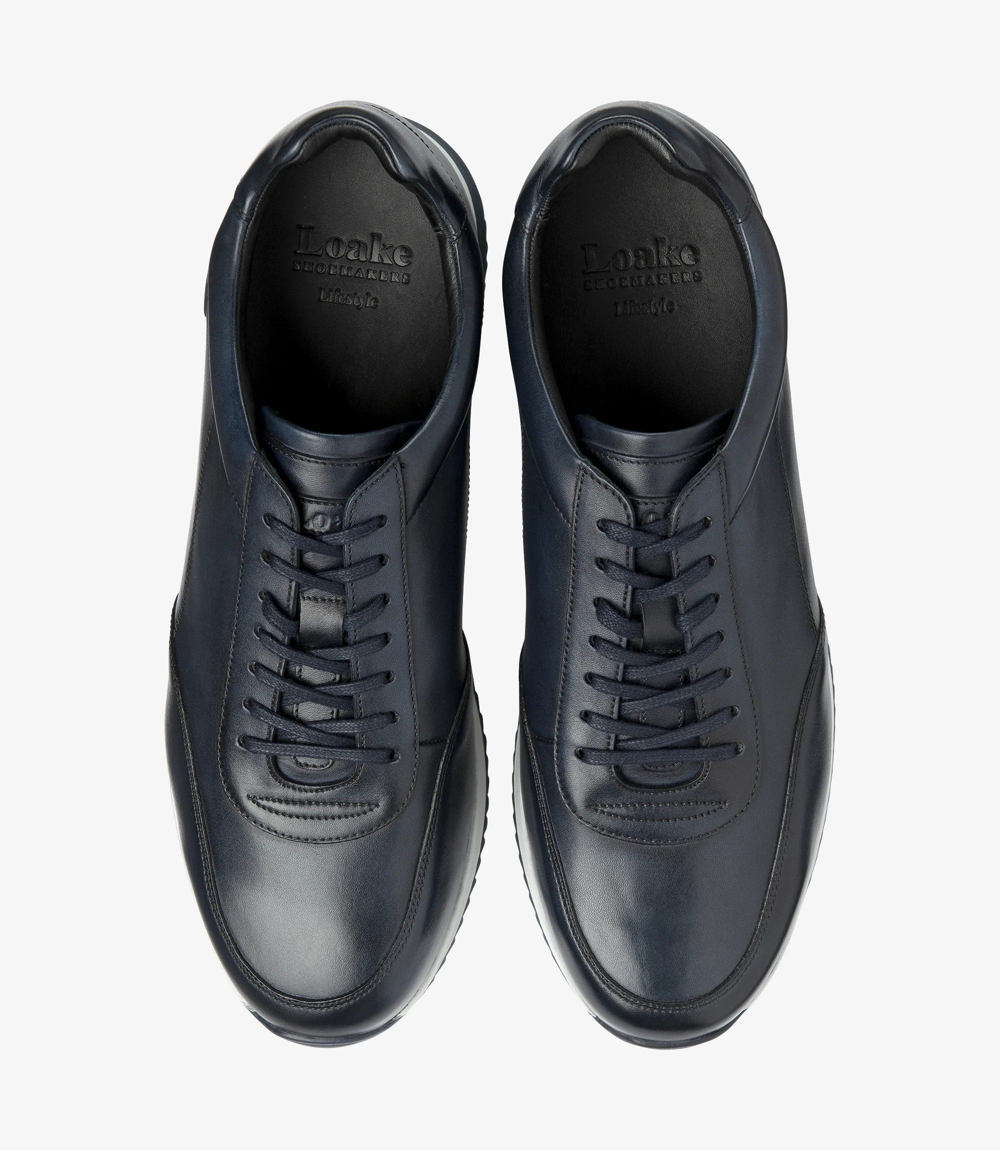 Loake Bannister Navy Sneakers Top View