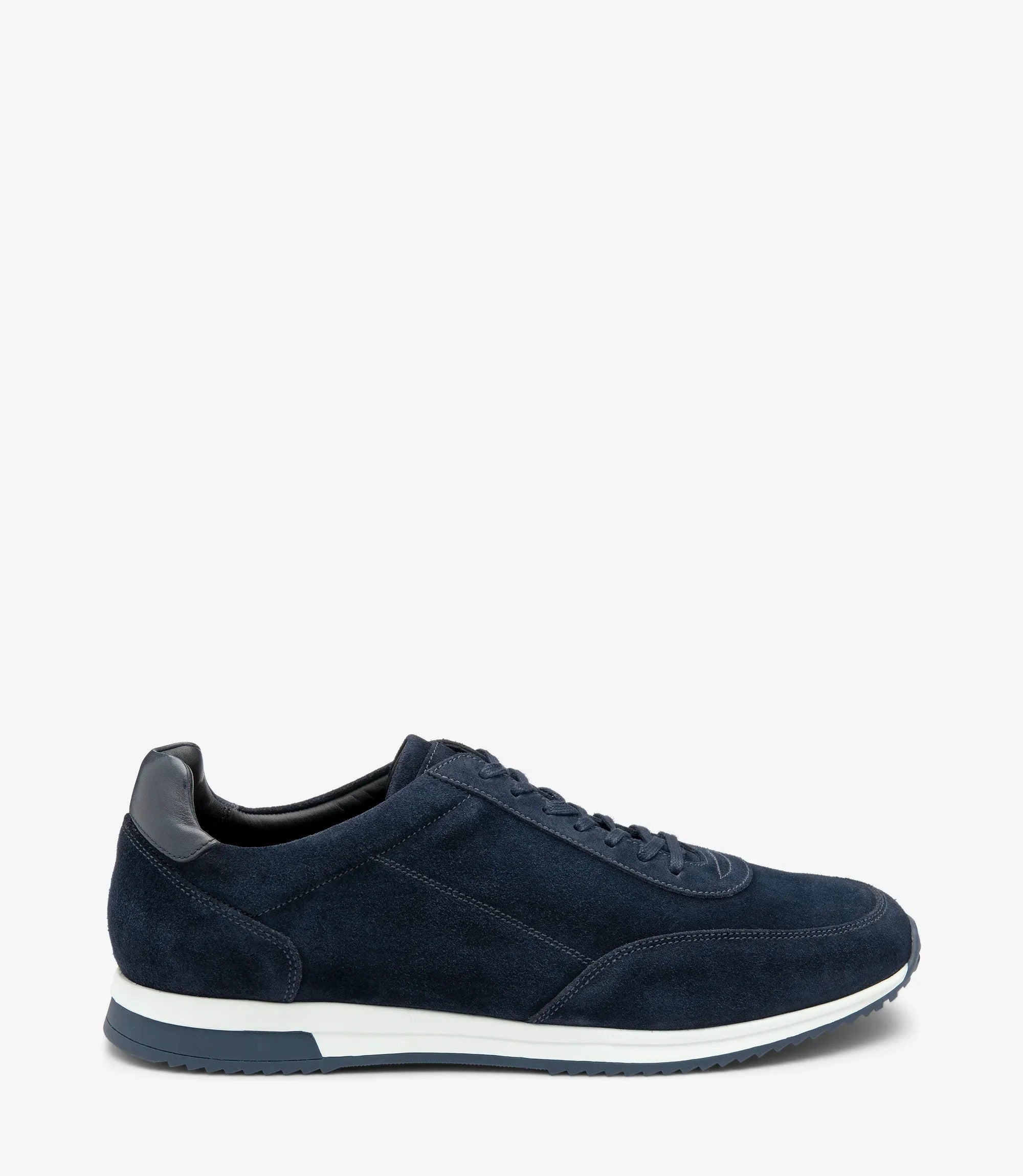 Loake Bannister Navy Suede Sneakers for men