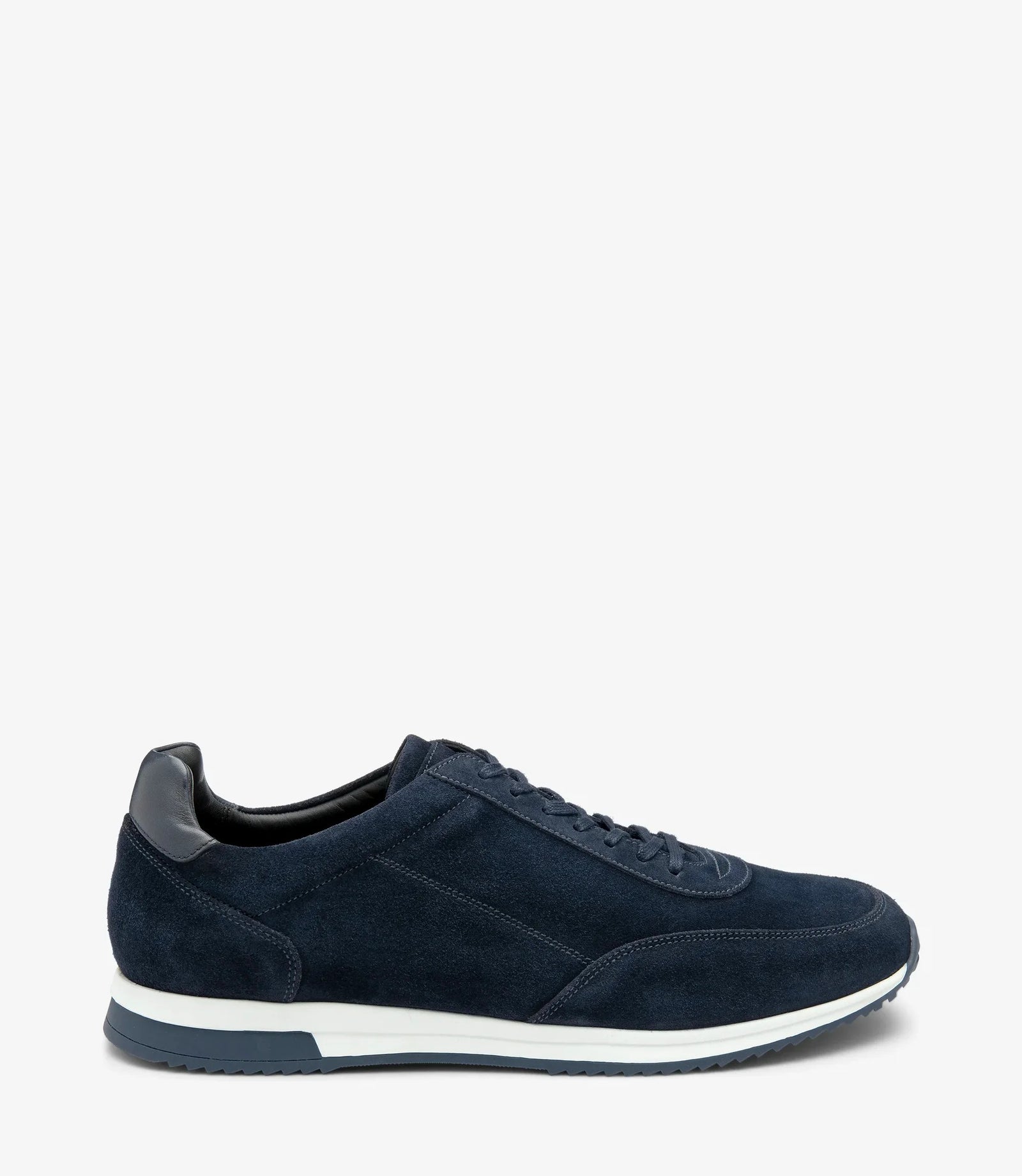 Loake Bannister Navy Suede Sneakers for men