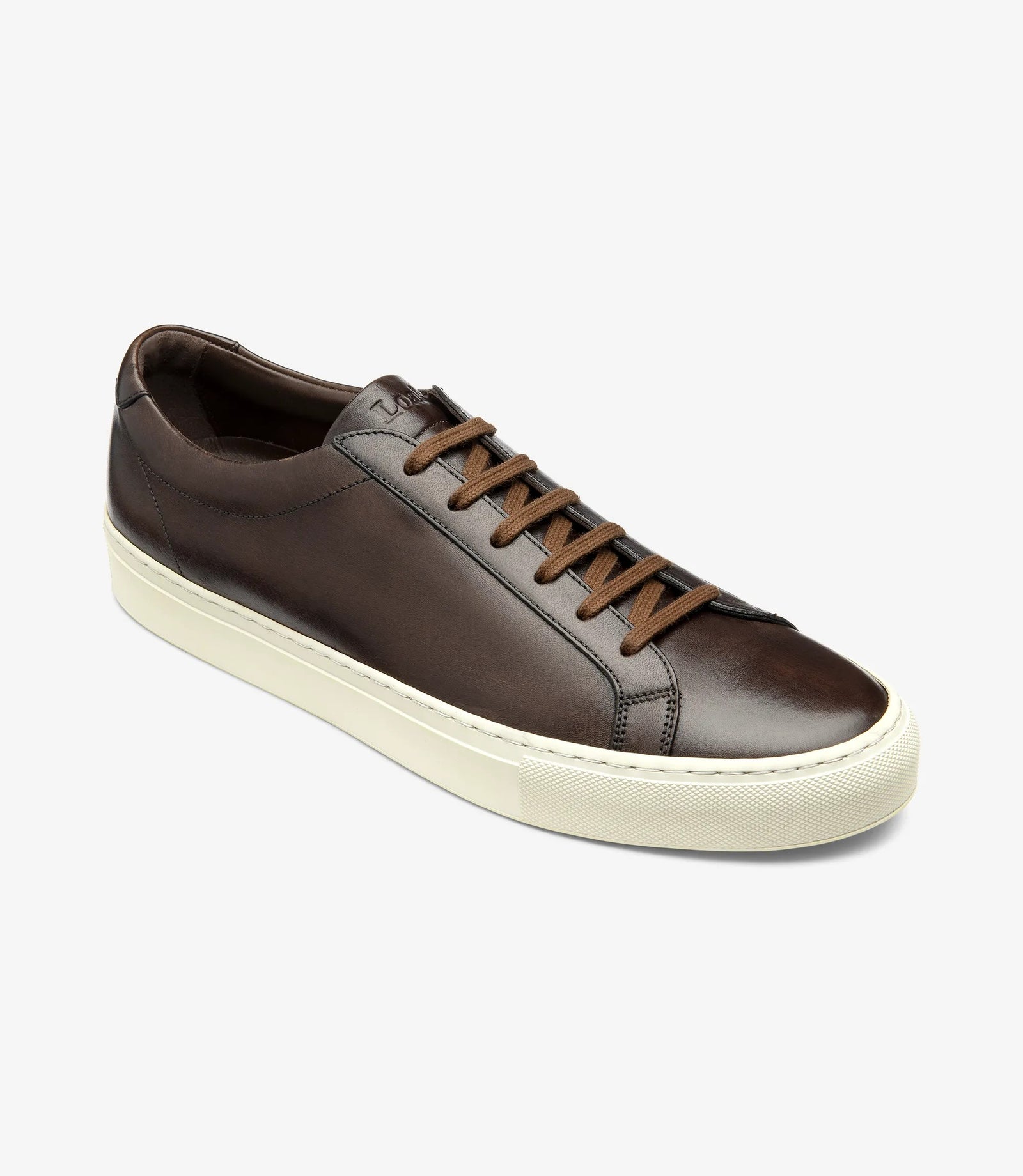 Loake Sprint Dark Brown w/ Hand-painted Leather Sneakers for Men