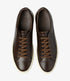 Loake Sprint Dark Brown w/ Hand-painted Leather Sneakers Top View