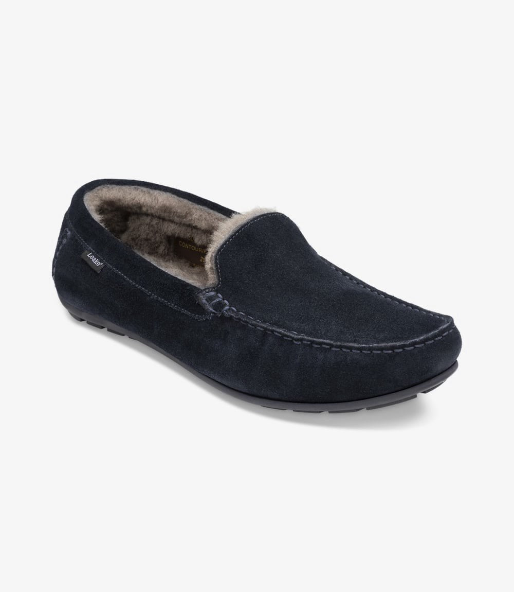 Loake Guards Navy Suede