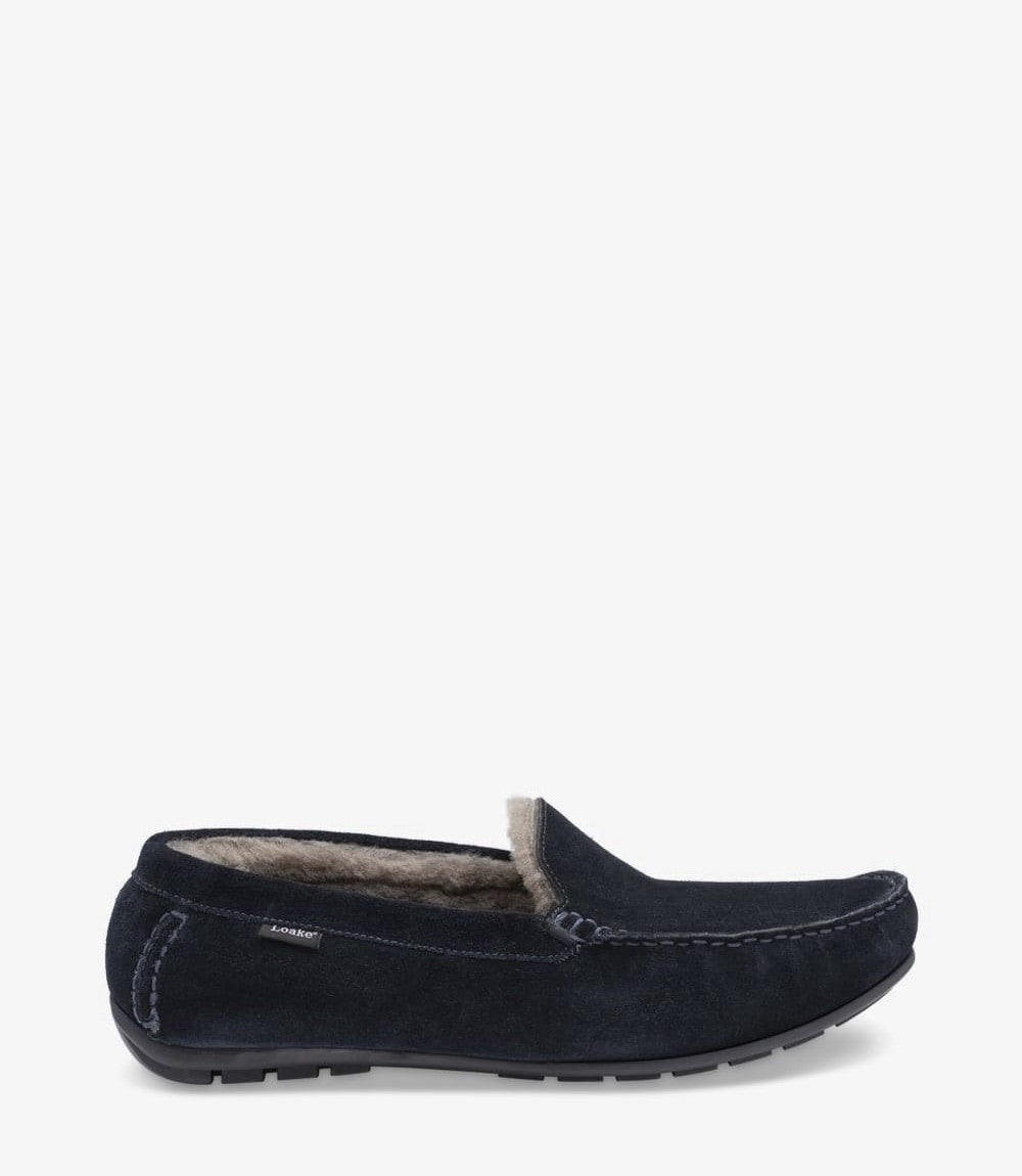 Loake Guards Navy Suede