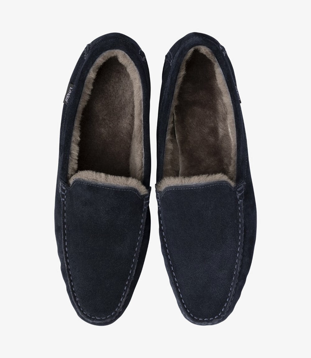 Loake Guards Navy Suede
