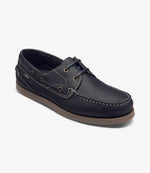 Loake Lymington Navy Nubuck Boat Shoes