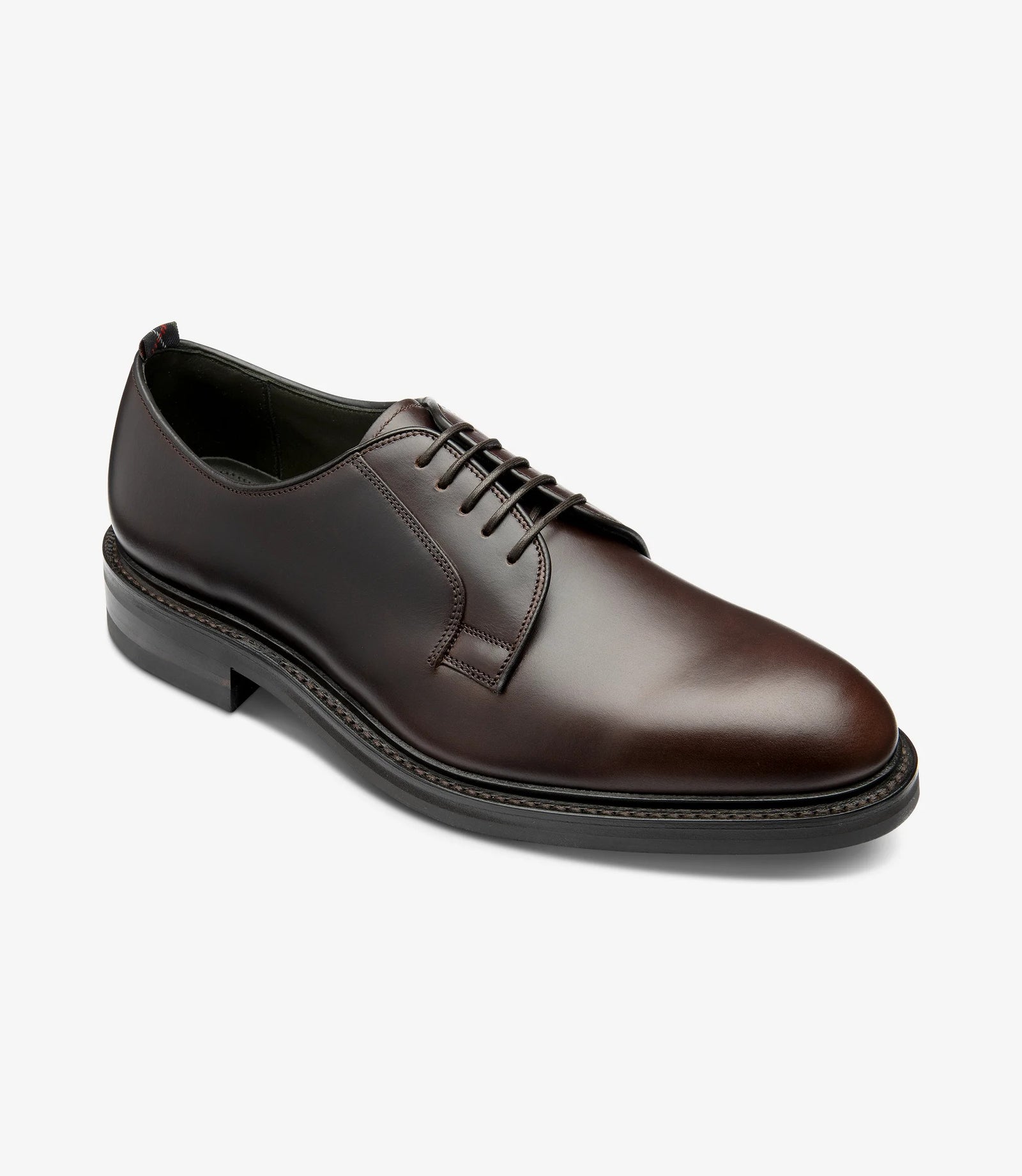 Men Loake Dark Brown Plain tie Shoe Fernsby