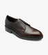 Men Loake Dark Brown Plain tie Shoe Fernsby
